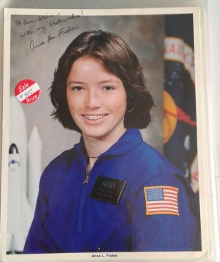 Official Nasa Color 8x10 Photo Autographed By Anna L Fisher