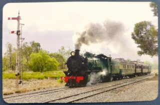 Swap Card.  Steam Train Locomotive.  Pichi Richi Railway South Australia.