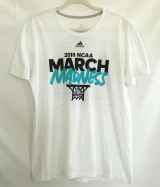 Adidas Mens Size L White March Madness 2018 Final Four Go To Tee - 21