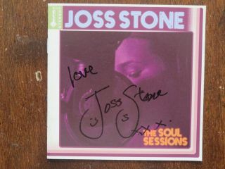 Signed Autographed Cd Booklet Joss Stone - The Soul Sessions