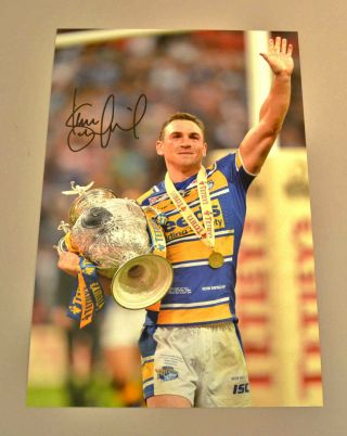 Kevin Sinfield Signed 12x8 Photo Autograph Leeds Rhinos Rugby Memorabilia,