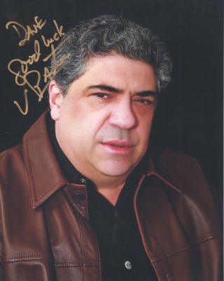 Vincent Pastore Hand Signed 8x10 Color Photo,  The Sopranos To Dave