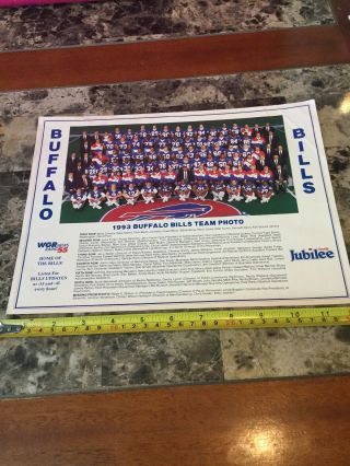 Nfl Buffalo Bills 1993 Team Photo Jim Kelly,  Marv Levy,  Steve Christie