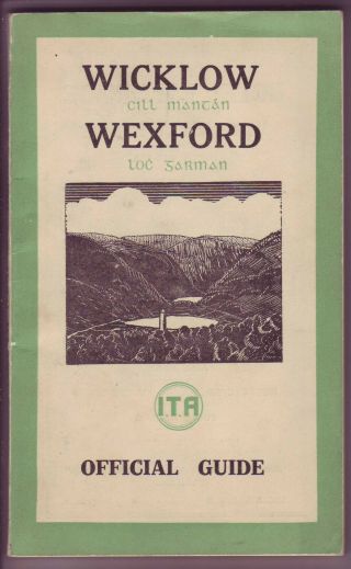 C.  1950 - 60 Wicklow & Wexford Official Guide - Ireland - Photo Illustrations