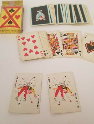 Vintage 1970 ' s Remembrance Bridge Playing Cards 100 COMPLETE very good cond. 3