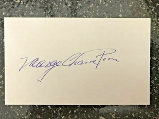 Marge Champion Signed Autographed Index Card Disney Snow White Dance Model