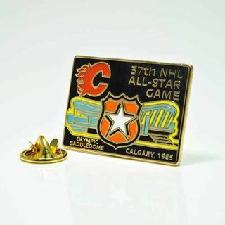 Nhl 1985 Nhl All Star Game №37 Calgary Pin,  Badge,  Lapel,  Hockey