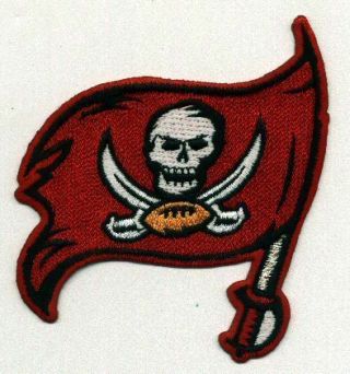 Tampa Bay Buccaneers Nfl Football 4 " Flag Patch (red)