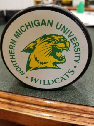 Vintage Northern Michigan University College Hockey Puck