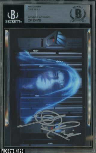 Star Wars Clive Revill Emperor Palpatine Signed 4x6 Picture Bas Bgs Autograph