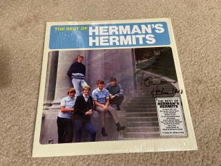 Signed By Peter Noone Vinyl (lp) Record Album The Best Of Herman 