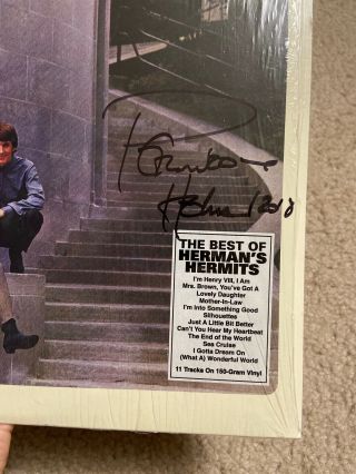 SIGNED by PETER NOONE vinyl (LP) Record Album The Best of Herman ' s Hermits 2018 3