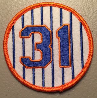 Mike Piazza York Mets Retired Jersey Number 31 Patch