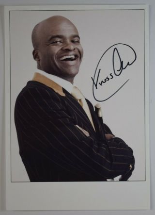 Kriss Akabusi Signed Official Promo Photo Autograph Olympics Hurdles Aftal