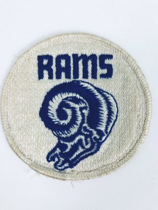 Vintage Los Angeles Rams Logo Patch Nfl Football 2.  75 Round