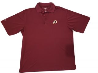 Washington Redskins Nfl Men’s L Short Sleeve Red Polo T - Shirt