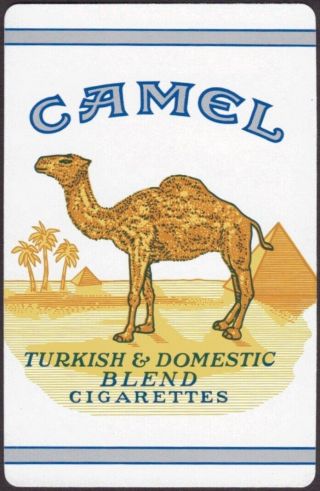 Playing Cards 1 Single Card Old Vintage Camel Cigarettes Tobacco Advertising Art