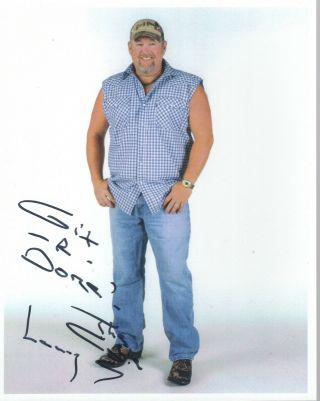 Larry The Cable Guy Hand Signed 8x10 Color Photo Inscribed Git R Done