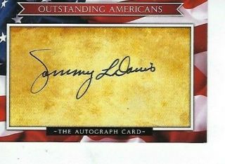 Sammy L.  Davis Signed Outstanding Americans Autograph Card - Medal Of Honor