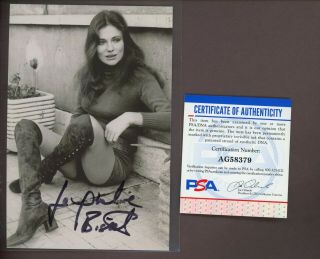 Jacqueline Bisset Signed 4x6 Picture Photograph Psa Dna Certified Model Boobs