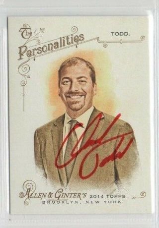 Chuck Todd 2014 Topps Allen & Ginter Signed Auto Autographed Card