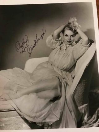 Iconic Role Actress Janet Leigh Autograph Pic With