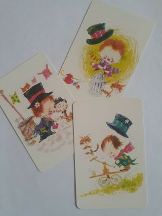 Swap Playing Cards.  Three Collectable Cute Little Boys.