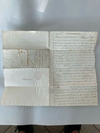 1812 York City Power Of Attorney Document,  Henry Overing To John Kiersted