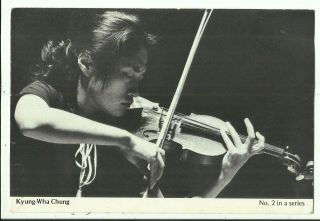 Postcard,  Violinist,  Kyung - Wha Chung,  Korea - Music In Camera,  Sydney,  Nsw,  1978