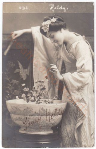 Opera Soprano Fanny Held In Costume.  Signed Postcard