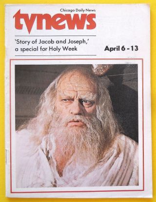 Harry Andrew Story Of Jacob And Joseph Chicago Daily News Tv Guide Apr 6 1974