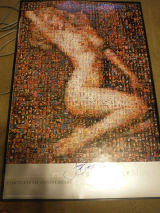 Playboy 45th Anniversary Marilyn Monroe Poster Signed By Playmate Jamie Bergman