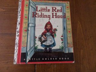 Little Red Riding Hood,  A Little Golden Book,  1948 (vintage Poor Condition; Childr