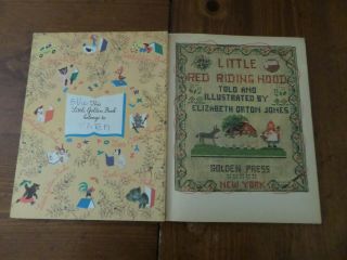 Little Red Riding Hood,  A Little Golden Book,  1948 (VINTAGE Poor Condition; Childr 3