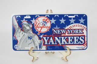 Tag Express 12 X 6 York Yankees Mlb 1997 Plastic License Plate 355a