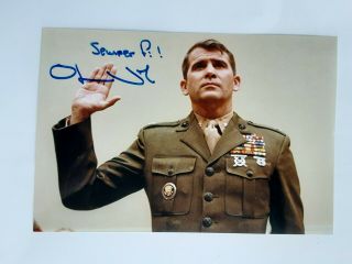 Oliver North Autographed 4x6 Photo