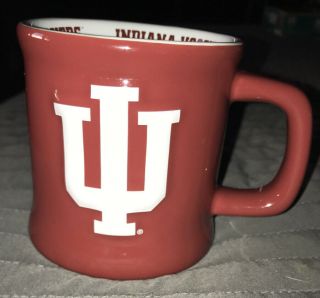 Indiana University Hoosiers 3d Ncaa Basketball Football Red Coffee Tea Mug 10 Oz