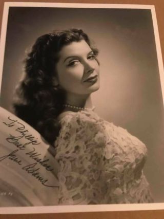 Actress Jane Adams Autograph With