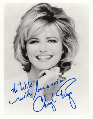 Cheryl Tiegs Autographed Signed 8x10 Photo B&w Picture Authentic " To Wild "