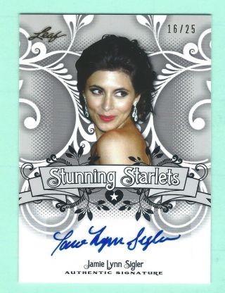 Jamie Lynn Sigler 2014 Leaf Stunning Starlets Autograph Auto 