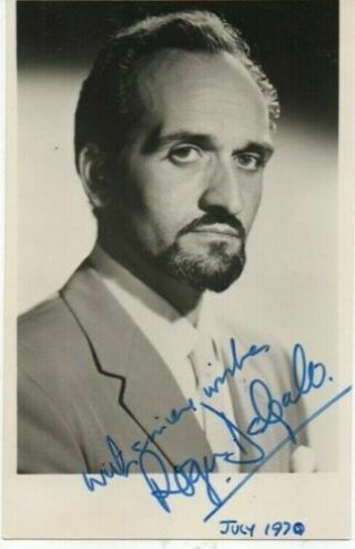 Roger Delgado Doctor Who The Master Autograph Signed 6x4 Pre Printed Photo 1970