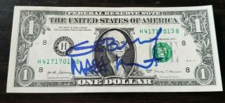 Autographed Guion Bluford Dollar Bill W/coa 1st African Amer.  To Go To Space