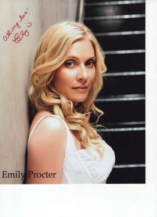 Emily Procter Autographed 8x10 Color Photo Gorgeous Csi Miami Actress