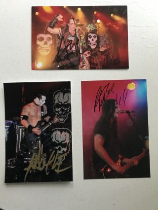 The Misfits Jerry Only Doyle Dez Cadena Autographed 4”x 6” Photos