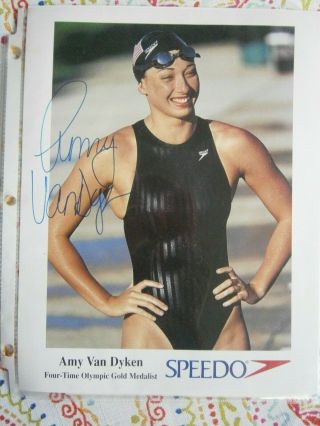 Amy Van Dyken Olympian Signed Photo