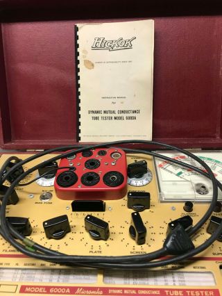 Vintage Hickok 6000a Micromho Dynamic Mutual Conductance Tube Tester