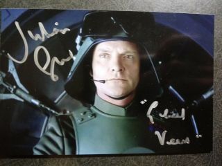 Julian Veers - General Veers Authentic Hand Signed Autograph 4x6 Photo Star Wars