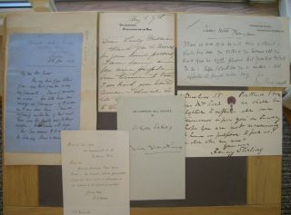 Letters And Other Ephemera Signed By Victorian/edwardian Theatre Personalities