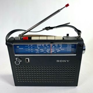1967 Sony 4 Band Solid State Transistor Radio Vintage Sixties Electronics