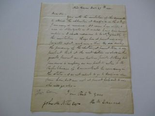 Documents Autographs Antique Judge John M Niles American Edwards 1832 Political